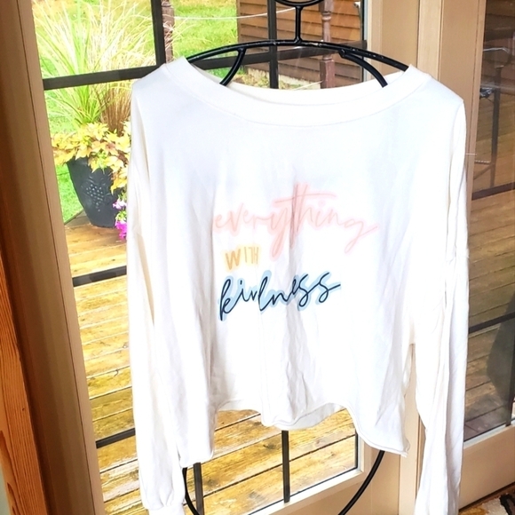 Grayson Threads Long Sleeve Pullover Crewneck Crop Sz. L Sweatshirt - Picture 1 of 10